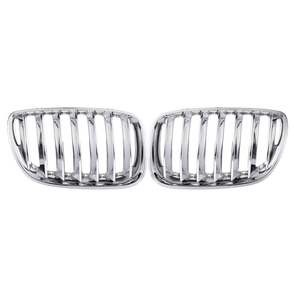 Chrome-Front-Hood-Kidney-Grills-Grille-For-BMW-X5-E53-2004-2006-1379414