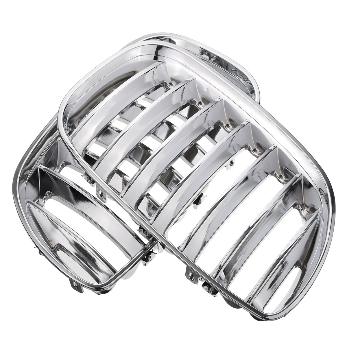 Chrome-Front-Hood-Kidney-Grills-Grille-For-BMW-X5-E53-2004-2006-1379414