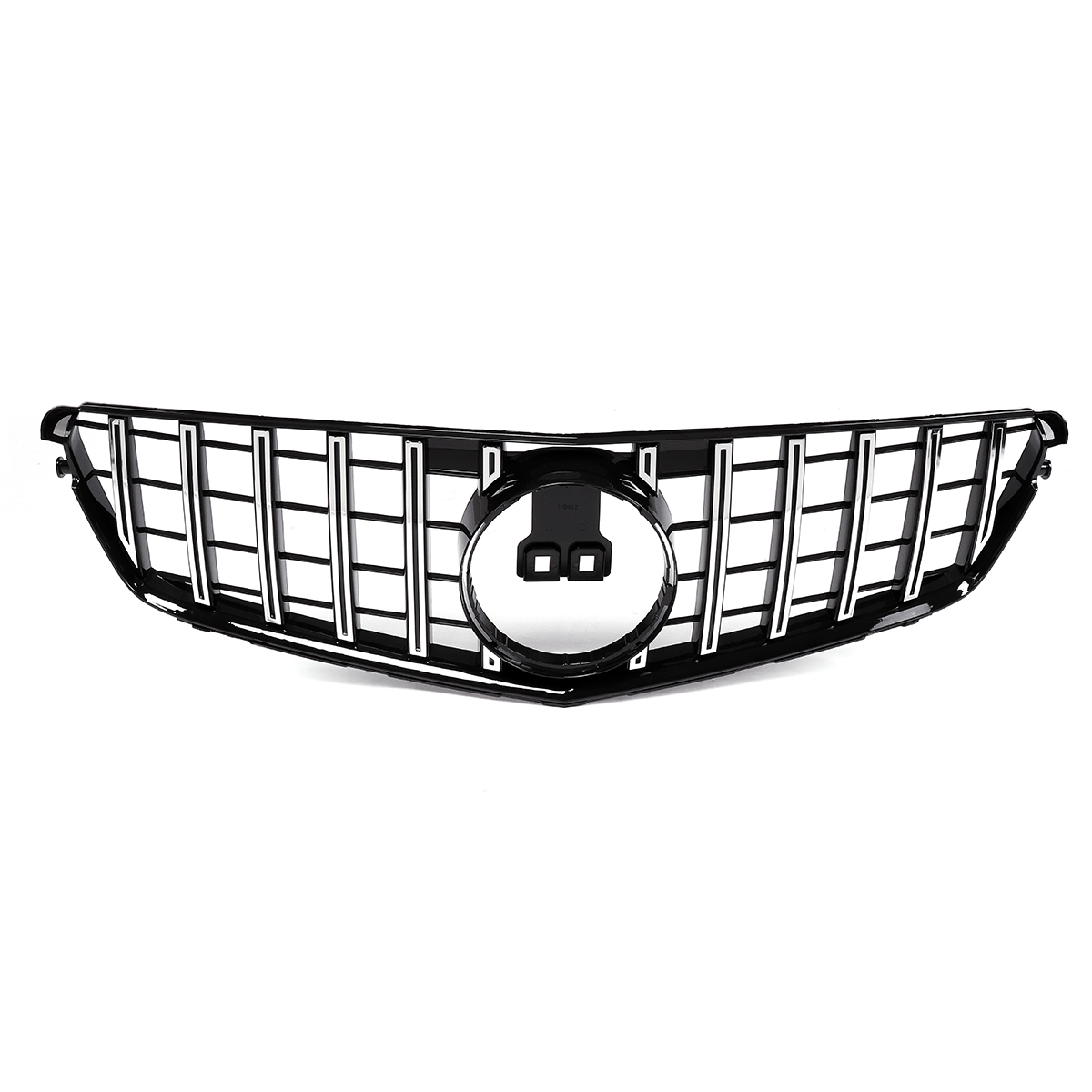 Chrome-Silver-GT-R-AMG-Style-Front-Grill-Grille-For-08-14-Mercedes-Benz-C-Class-W204-C200-C300-1509210