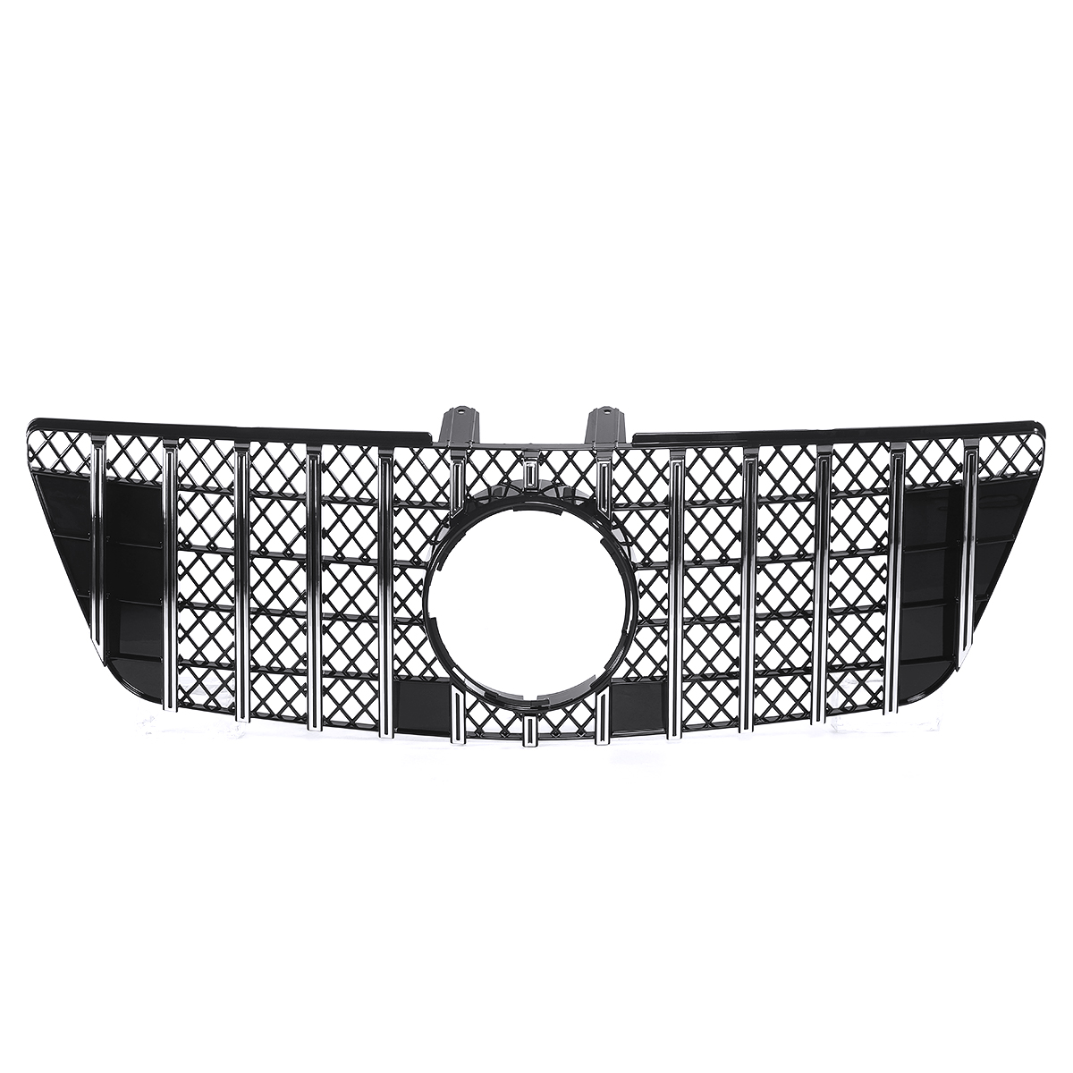 Chrome-Silver-GTR-Style-Front-Grill-Grille-For-Mercedes-Benz-ML-Class-W164-ML320-ML350-ML550-2009-20-1680953