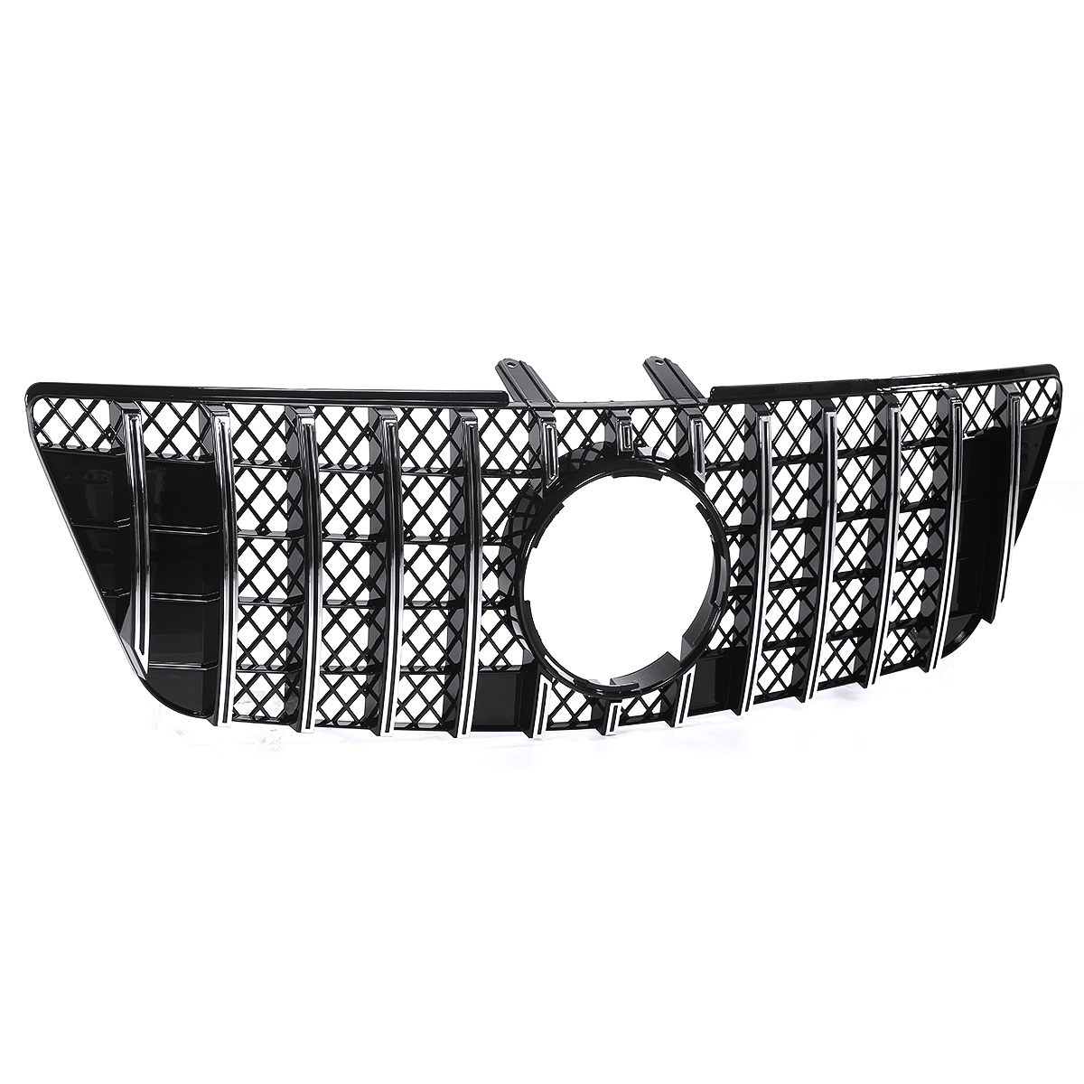 Chrome-Silver-GTR-Style-Front-Grill-Grille-For-Mercedes-Benz-ML-Class-W164-ML320-ML350-ML550-2009-20-1680953