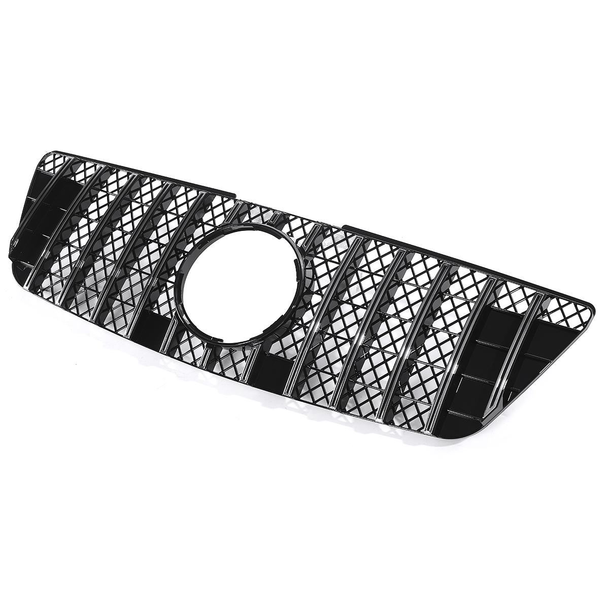 Chrome-Silver-GTR-Style-Front-Grill-Grille-For-Mercedes-Benz-ML-Class-W164-ML320-ML350-ML550-2009-20-1680953