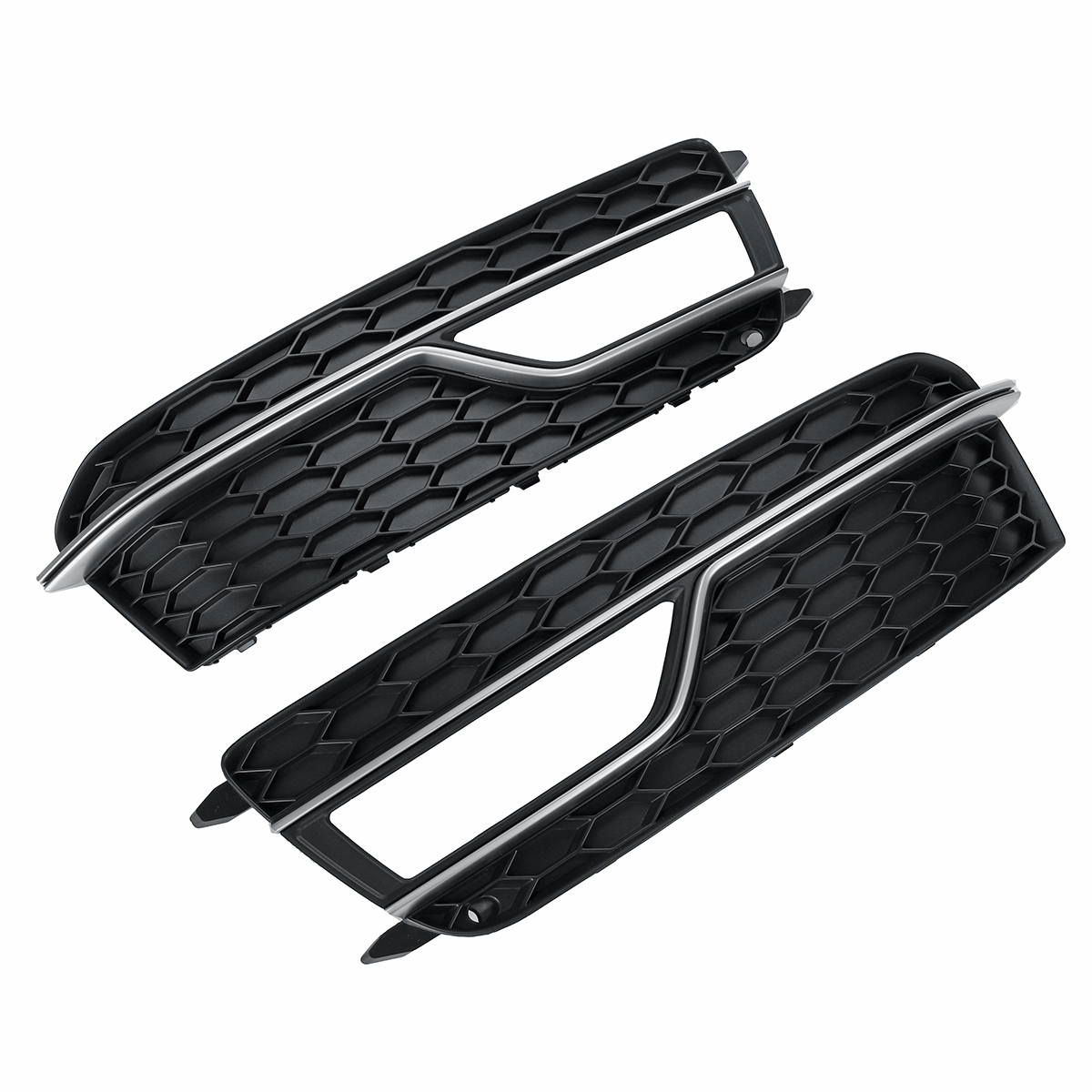 Chrome-Sliver-Front-Fog-Light-Lamp-Cover-Grille-For-Audi-A5-S-Line-S5-2013-2016-1700164