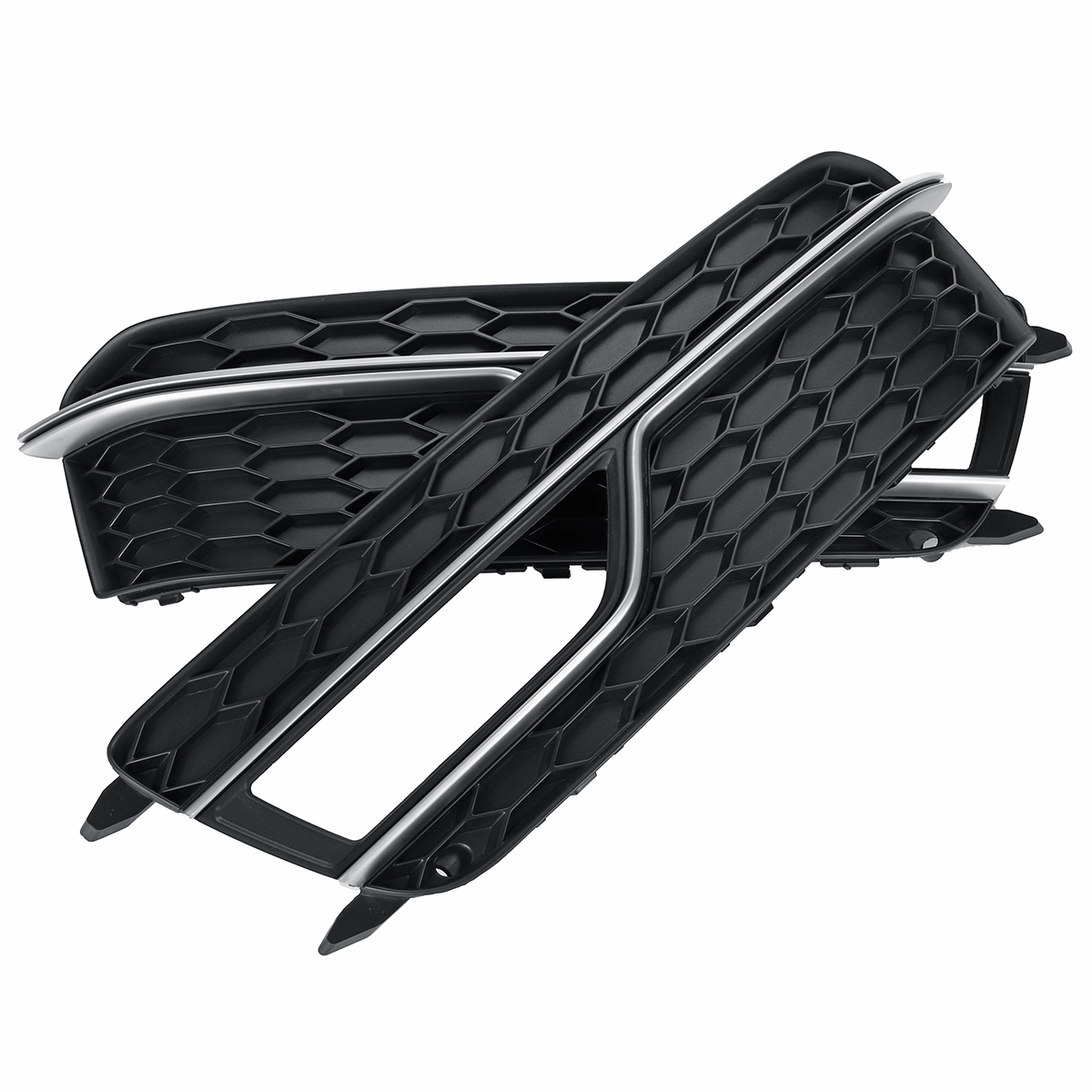 Chrome-Sliver-Front-Fog-Light-Lamp-Cover-Grille-For-Audi-A5-S-Line-S5-2013-2016-1700164