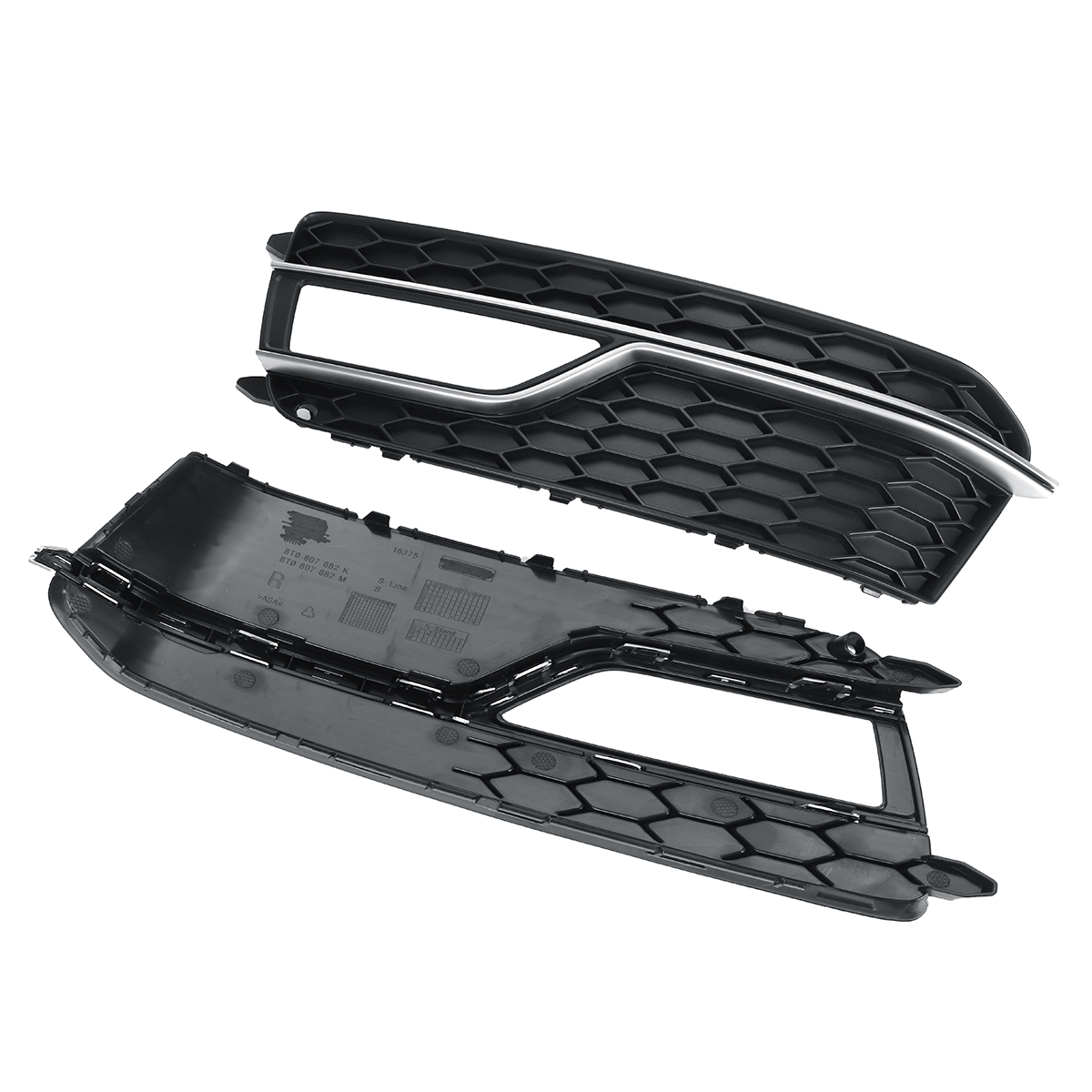 Chrome-Sliver-Front-Fog-Light-Lamp-Cover-Grille-For-Audi-A5-S-Line-S5-2013-2016-1700164