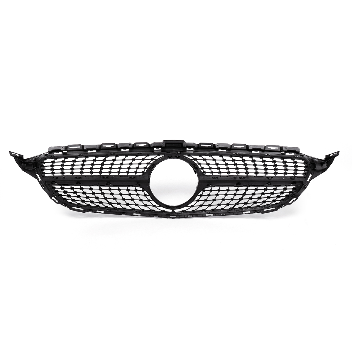 Diamond-Black-Front-Grille-Grill-For-Mercedes-Benz-W205-C-Class-C200-C250-C300-15-18-1544913