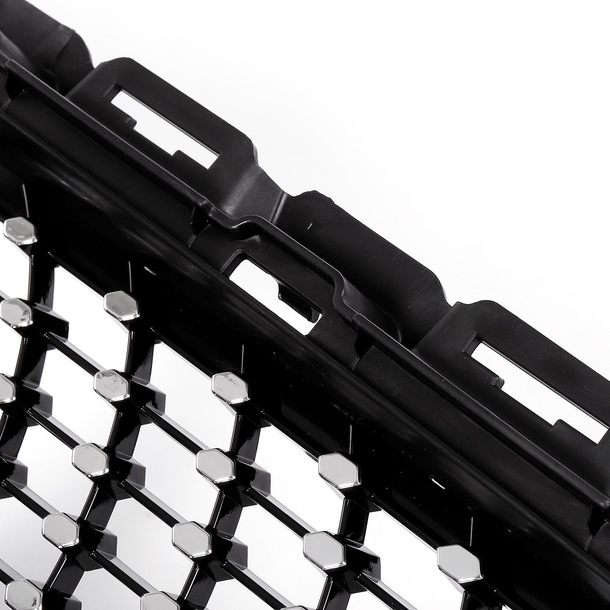 Diamond-Black-Front-Grille-Grill-For-Mercedes-Benz-W205-C-Class-C200-C250-C300-15-18-1544913