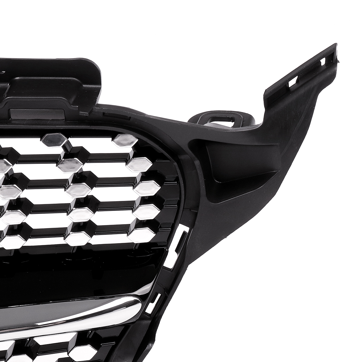 Diamond-Black-Front-Grille-Grill-For-Mercedes-Benz-W205-C-Class-C200-C250-C300-15-18-1544913