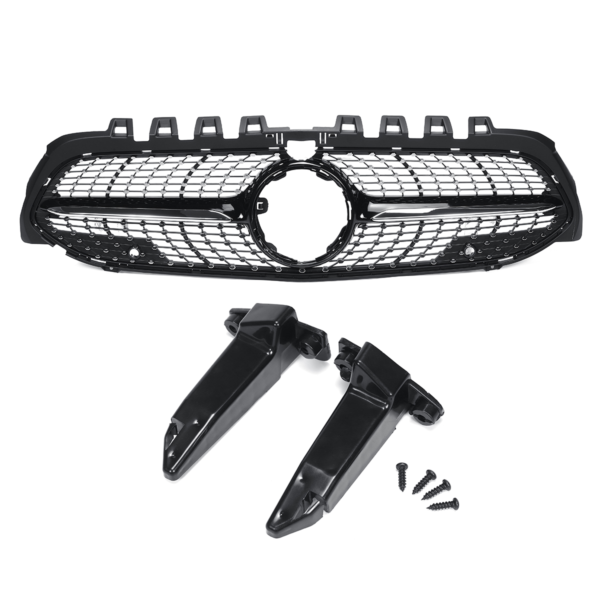 Diamond-Front-Grille-Grill-With-Camera-for-Benz-W177-A250-A200-A35-AMG-2019-1565206