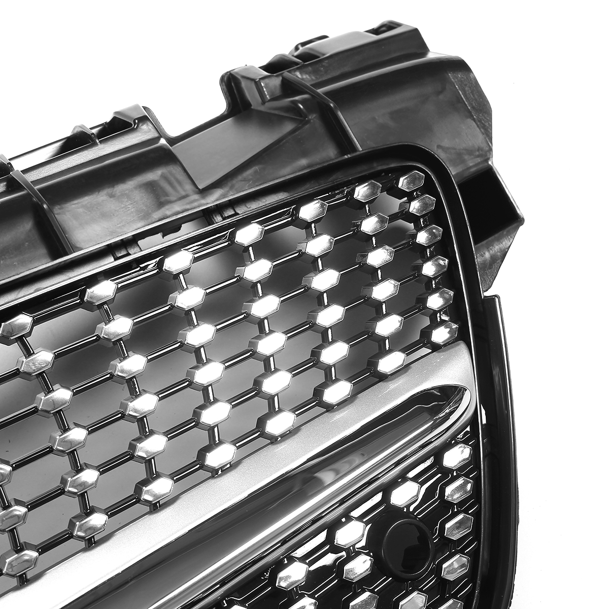 Diamond-Style-Front-Upper-Grill-Lower-Mesh-Grille-For-Benz-R172-SLK200-SLK300-1612499