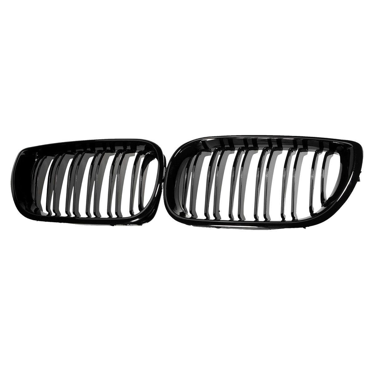 Double-Line-Grille-Gloss-Black-Front-Grills-For-BMW-E46-4-DOOR-3-Series-02-04-1378939
