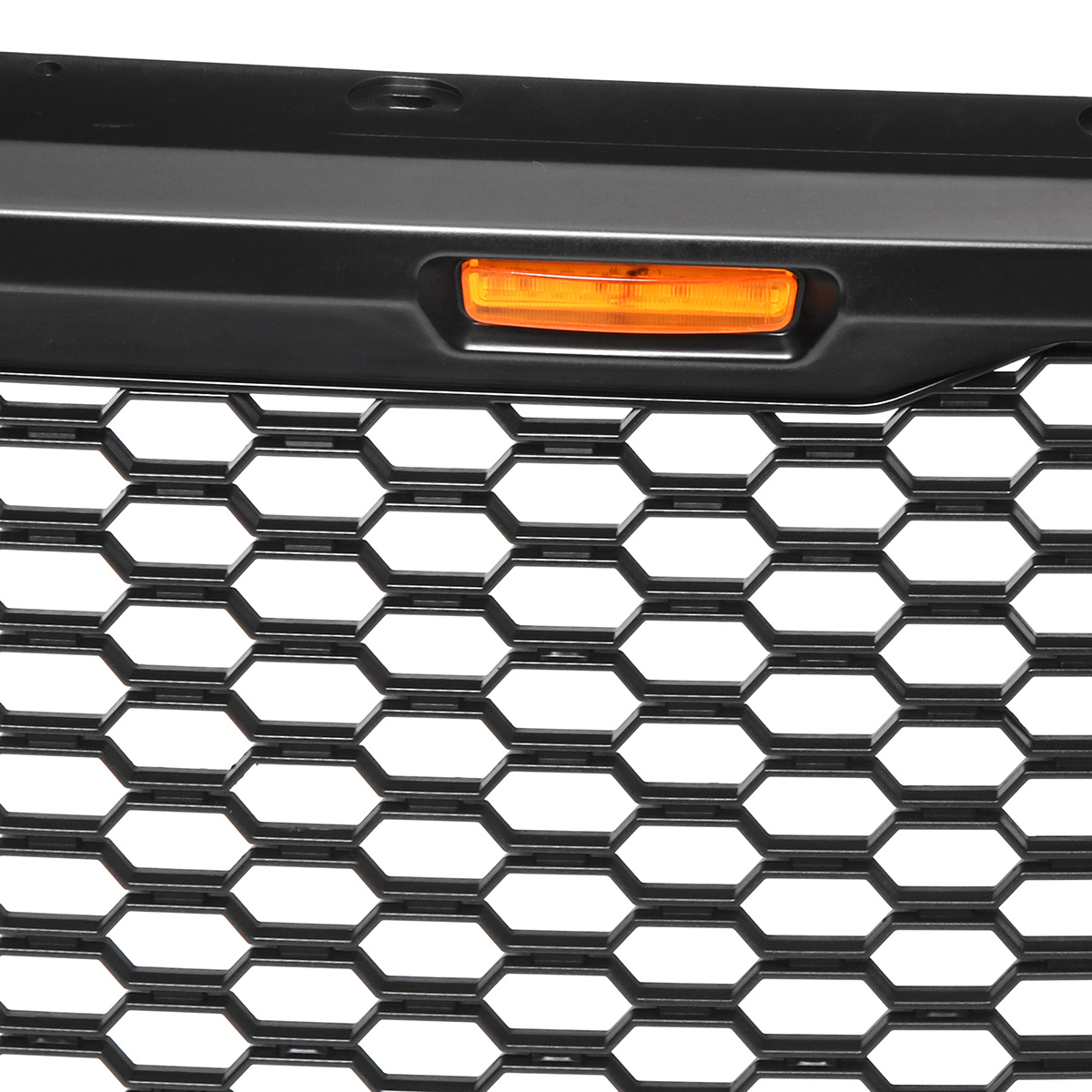 For-Ford-F150-2018-2019-Raptor-Style-Front-Grille-Grill-Black-Amber-LED-Lights-1489990