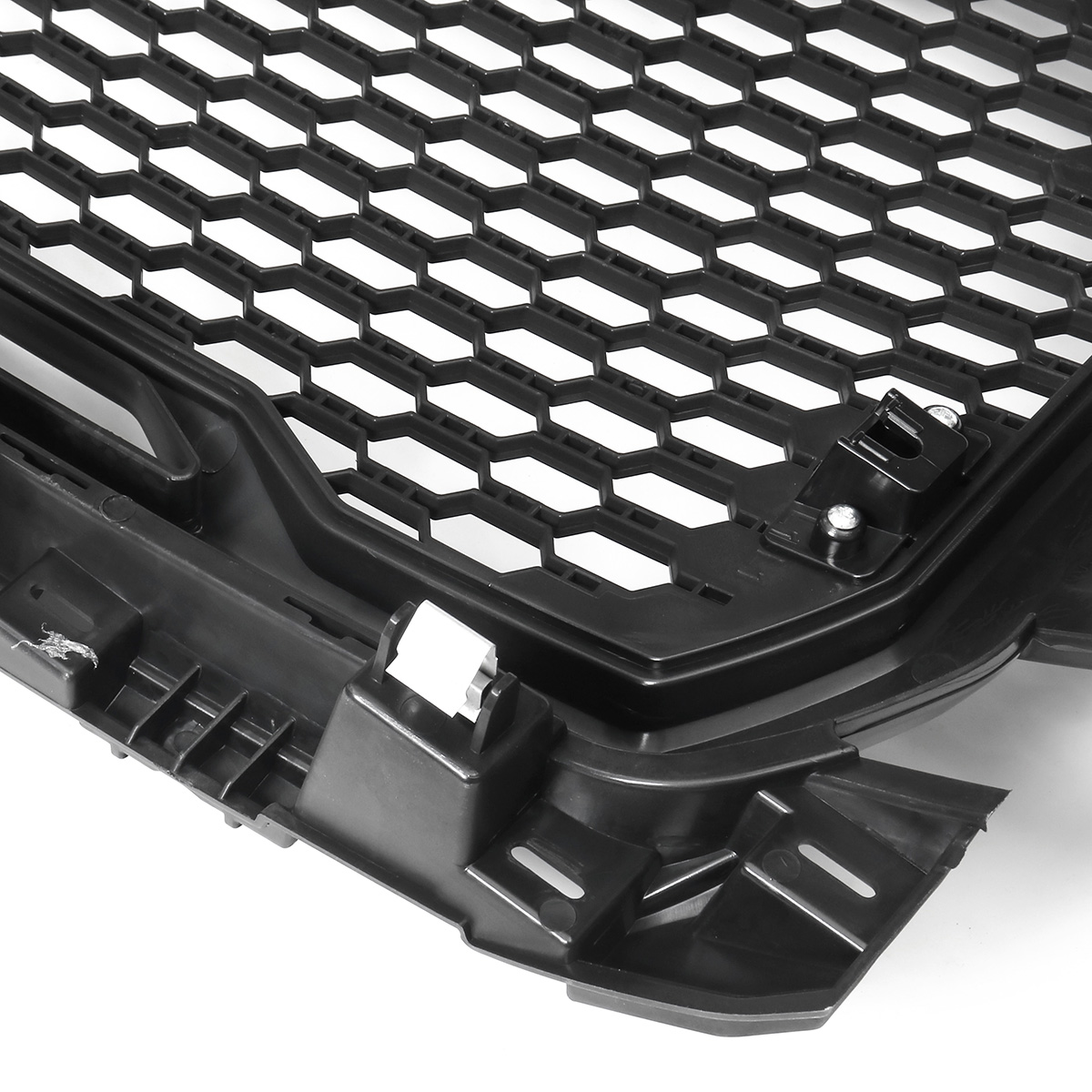 For-Ford-F150-2018-2019-Raptor-Style-Front-Grille-Grill-Black-Amber-LED-Lights-1489990