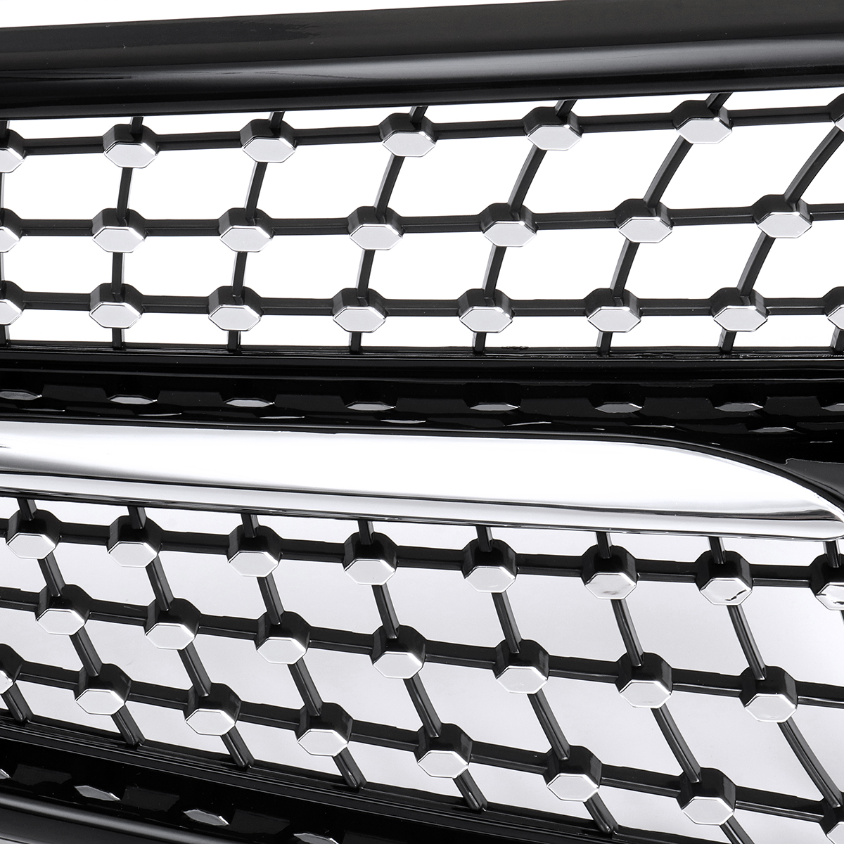 For-Mercedes-Benz-C-Class-W204-2008-2014-Front-Grille-Glossy-Black-Diamond-Style-1509215