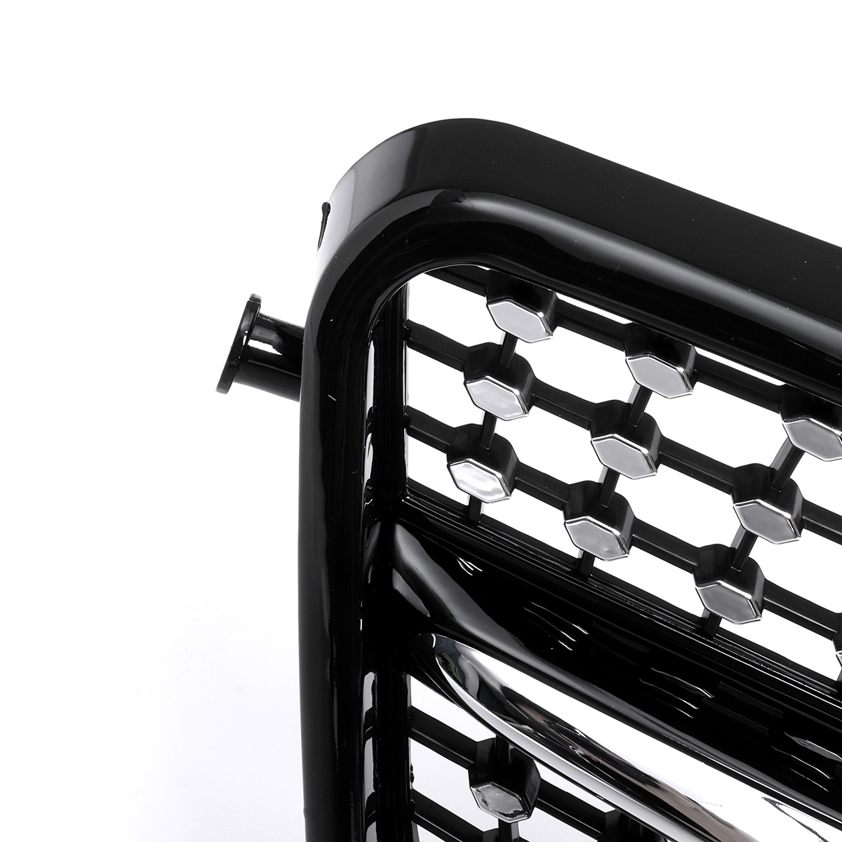 For-Mercedes-Benz-C-Class-W204-2008-2014-Front-Grille-Glossy-Black-Diamond-Style-1509215