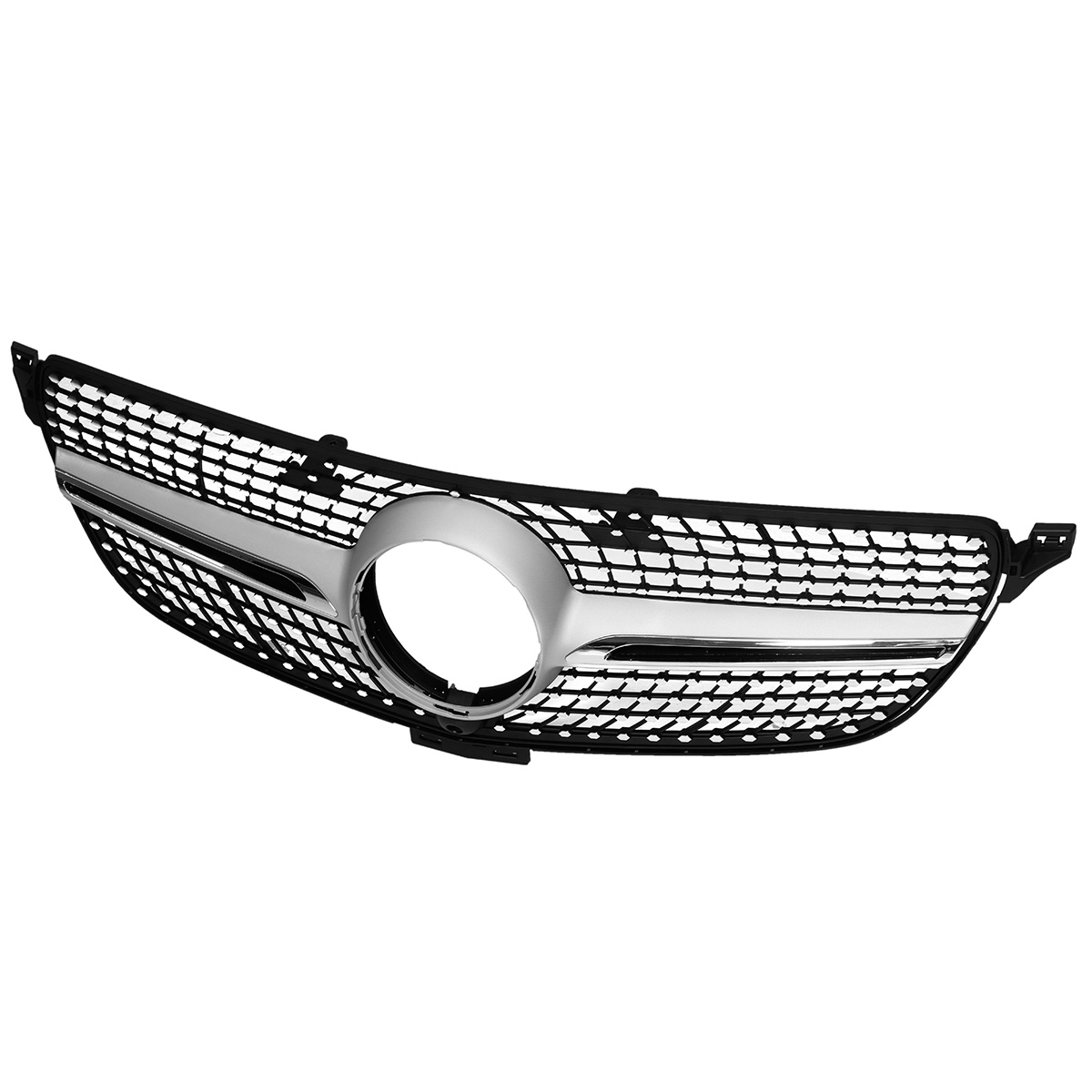 For-Mercedes-Benz-GLE-Coupe-W292-Silver-Front-Diamond-Grill-Grille-2015-2018-Chrome-1536172