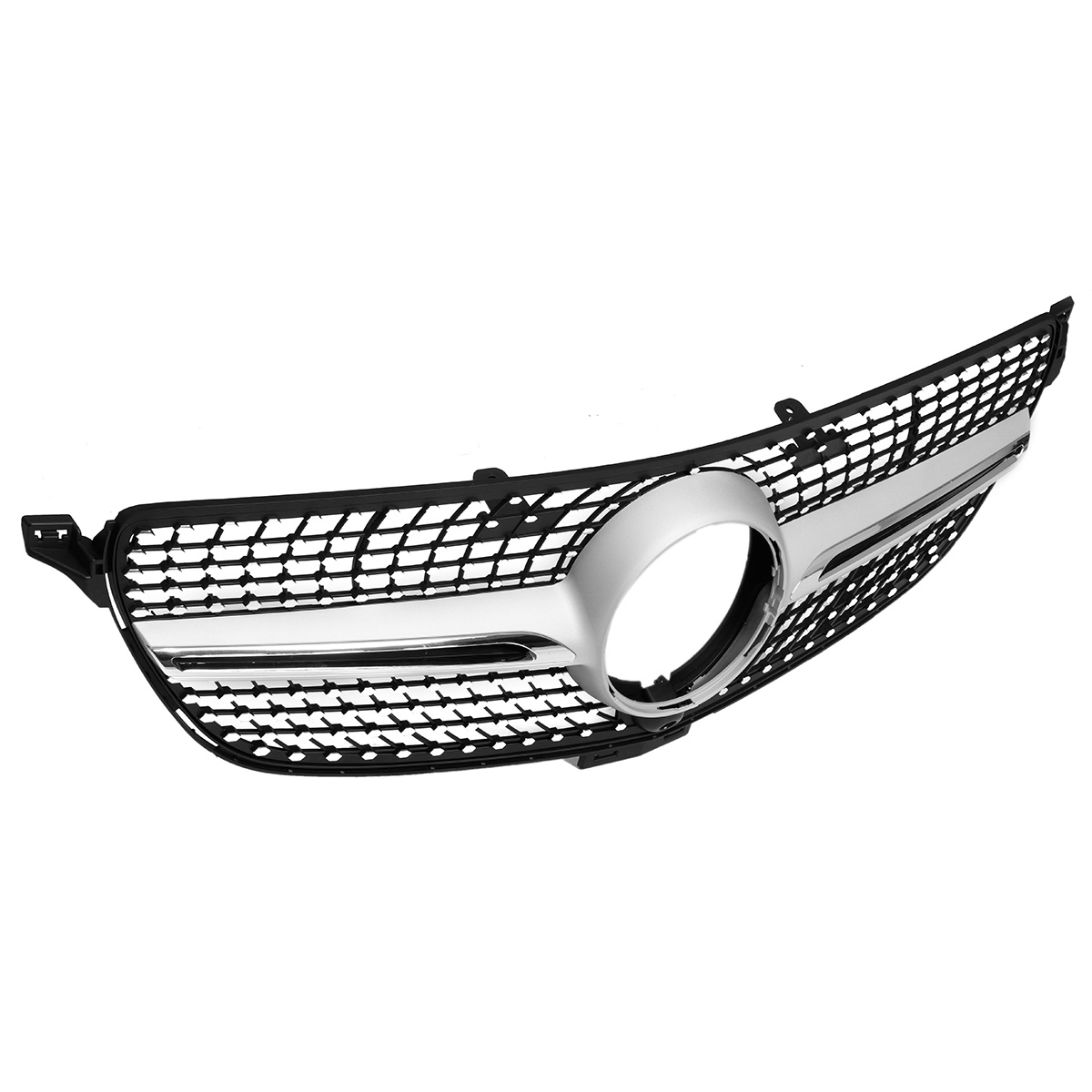 For-Mercedes-Benz-GLE-Coupe-W292-Silver-Front-Diamond-Grill-Grille-2015-2018-Chrome-1536172