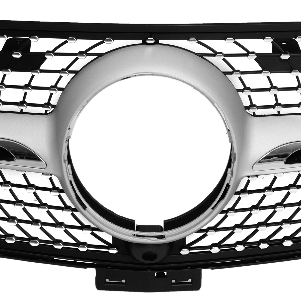For-Mercedes-Benz-GLE-Coupe-W292-Silver-Front-Diamond-Grill-Grille-2015-2018-Chrome-1536172