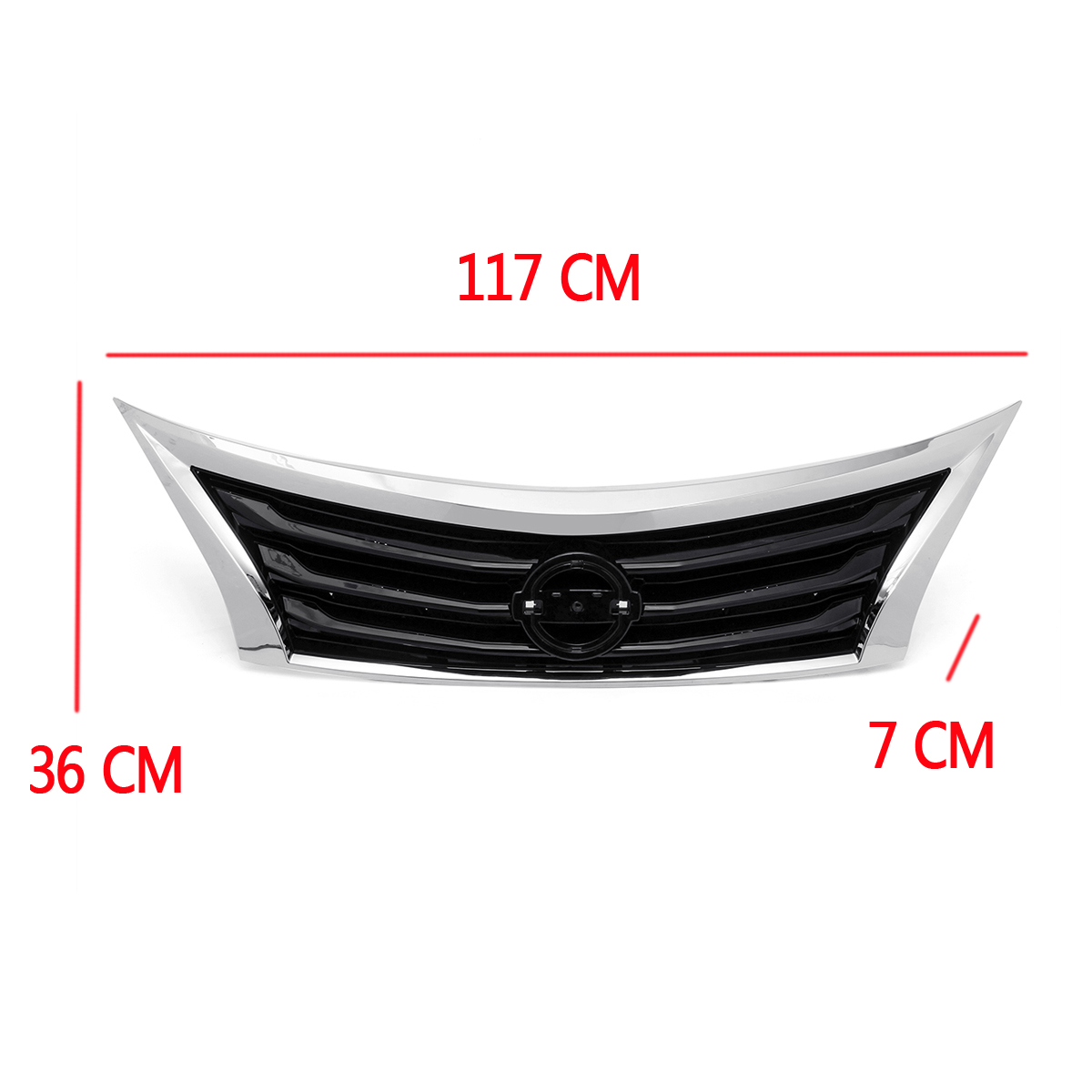 For-Nissan-Altima-2013-2014-2015-Chrome-Front-Hood-Bumper-Upper-Grille-Grill-1482632