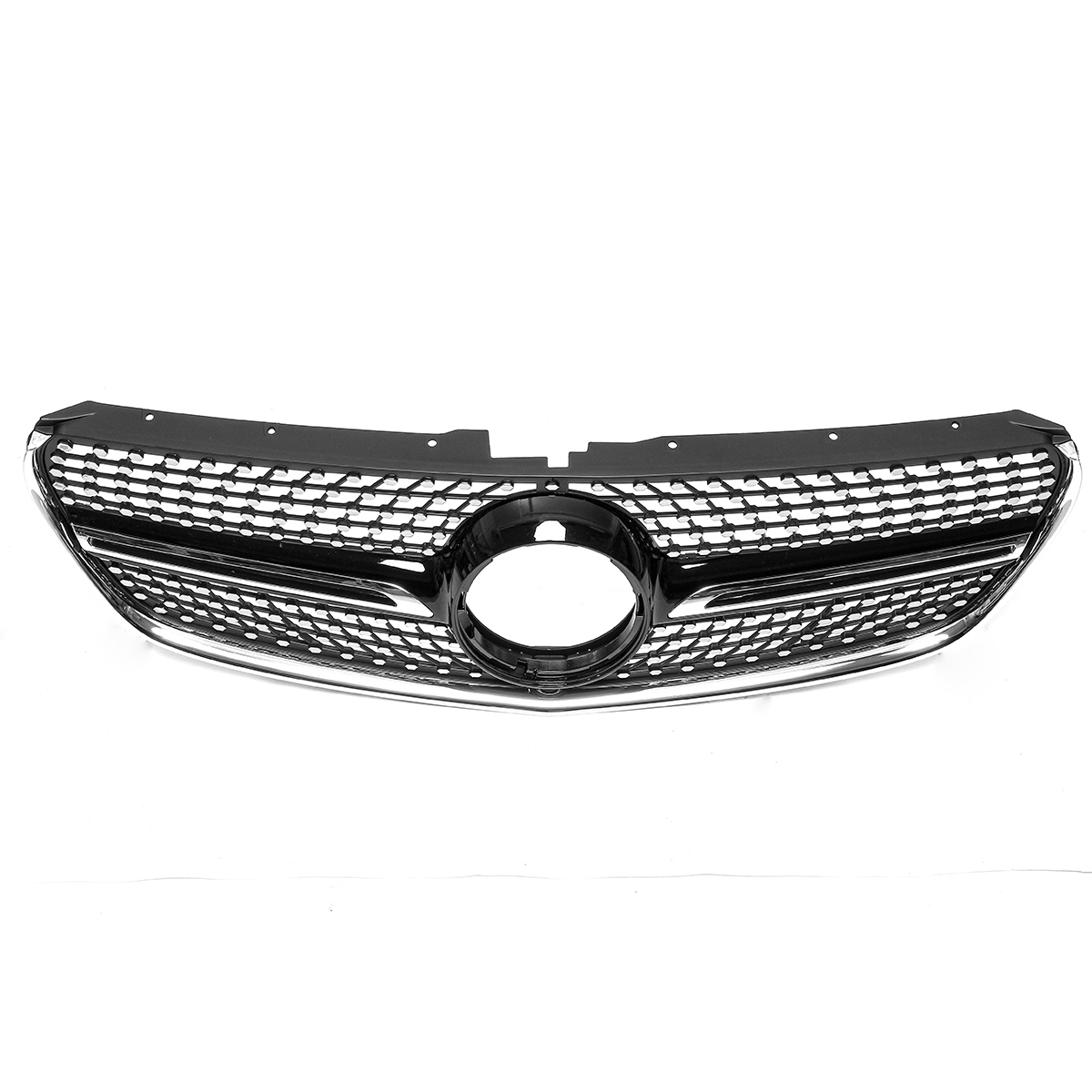 Front-Black-Racing-Diamond-Grill-Bumper-Grille-Cover-For-Mercedes-W447-V250-V260-15-18-1510976