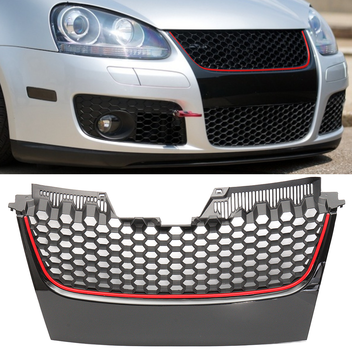 Front-Bumper-Grill-Grille-For-VW-MK5-Golf-GTI-GT-Sport-66683