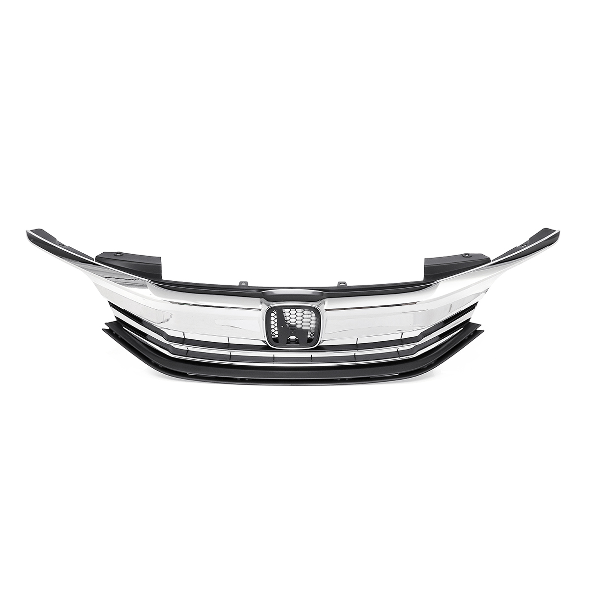 Front-Bumper-Grille-For-2016-2017-9th-Gen-Honda-Accord-Sedan-Chrome-Black-Style-1514793