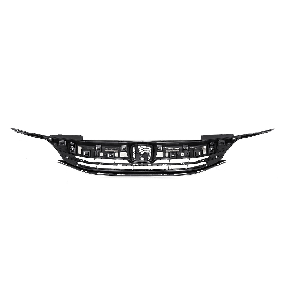 Front-Bumper-Grille-For-2016-2017-9th-Gen-Honda-Accord-Sedan-Chrome-Black-Style-1514793