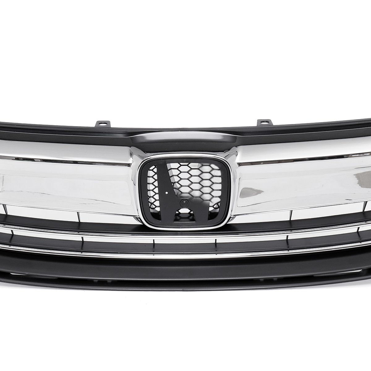 Front-Bumper-Grille-For-2016-2017-9th-Gen-Honda-Accord-Sedan-Chrome-Black-Style-1514793