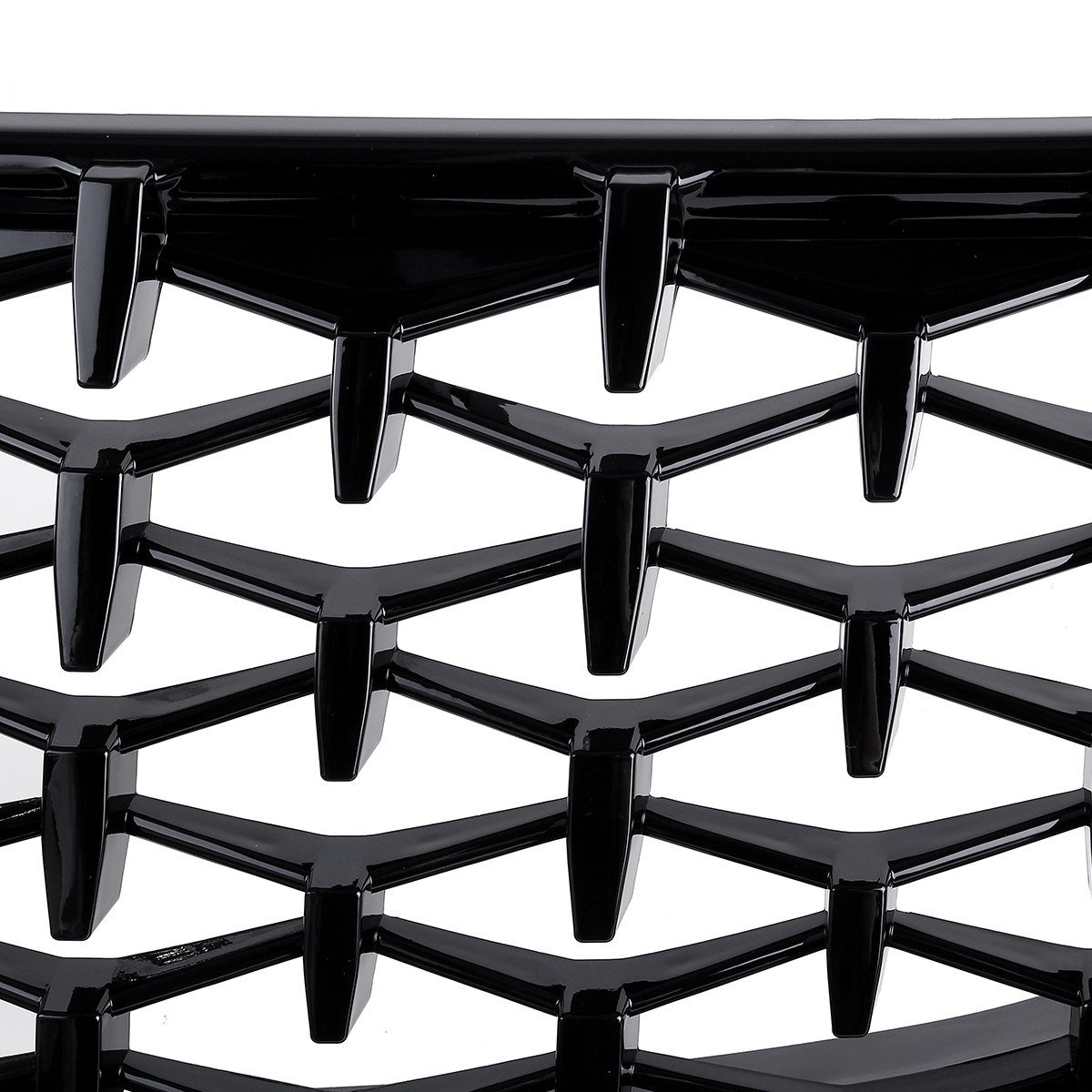 Front-Bumper-Hood-Grille-Eyelids-Dual-Slat-Diamond-Style-Glossy-Black-For-BMW-3-Series-E90-E91-05-08-1812792