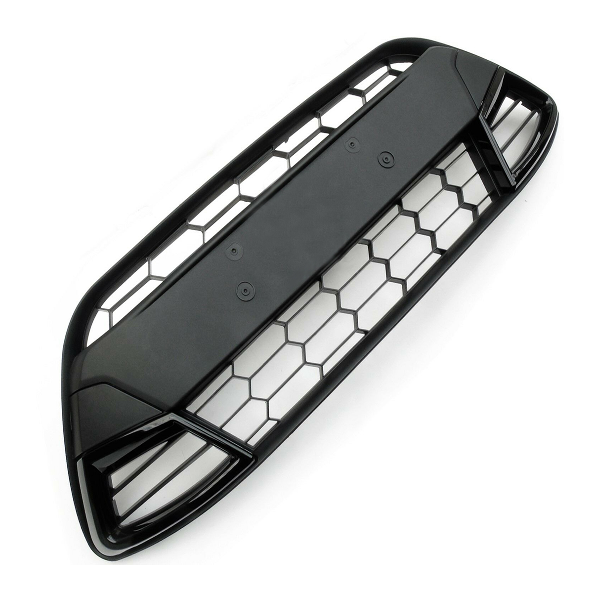 Front-Bumper-Lower-Centre-Grille-For-Ford-Fiesta-Mk7-2008-2013-All-Black-Asian-Style-Sport-1702991