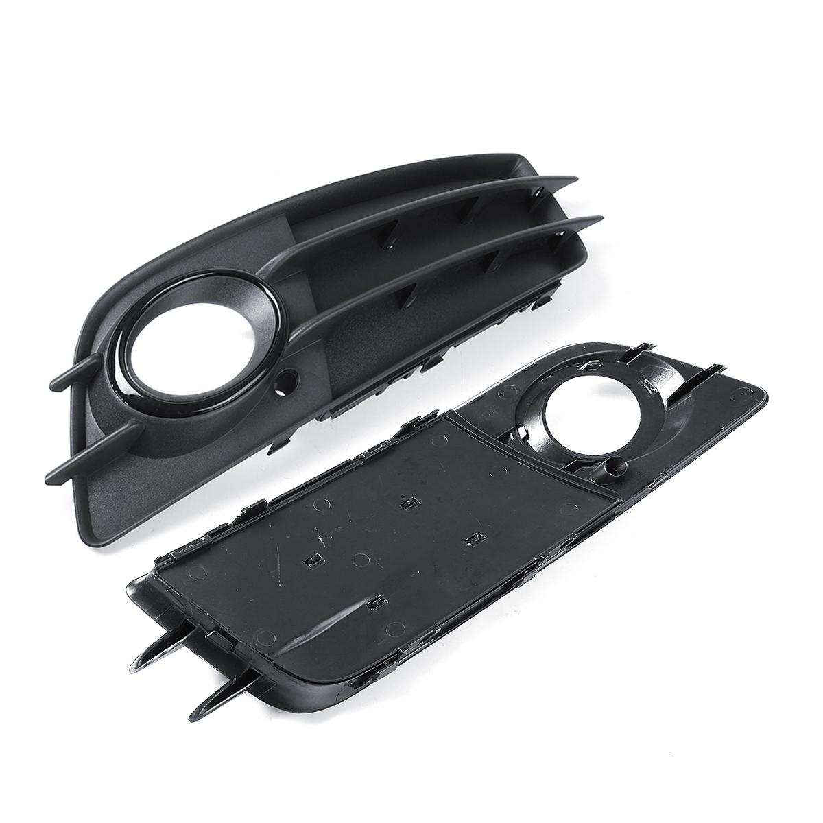 Front-Fog-Light-Grille-Grill-Cover-with-Balck-Halo-LeftRight-For-Audi-A4-B8-S-Line-2008-2012-1664356