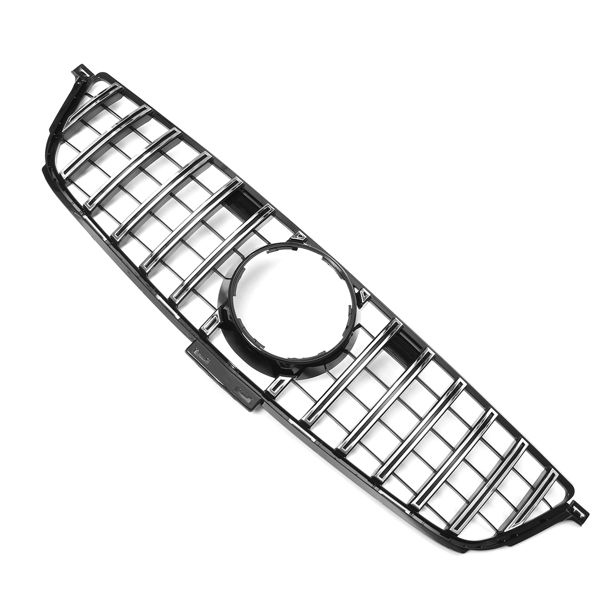 Front-Grille-GT-R-GTR-Grill-Silver-Vent-For-Mercedes-Benz-ML-W166-2012-2014-1583821