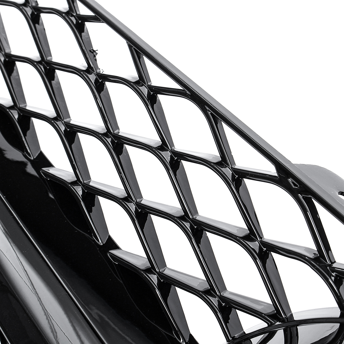 Front-Grille-Gloss-Black--Sliver-For-Mercedes-Benz-C-Class-C63-AMG--W204-Sedan-2008-2011-1536647
