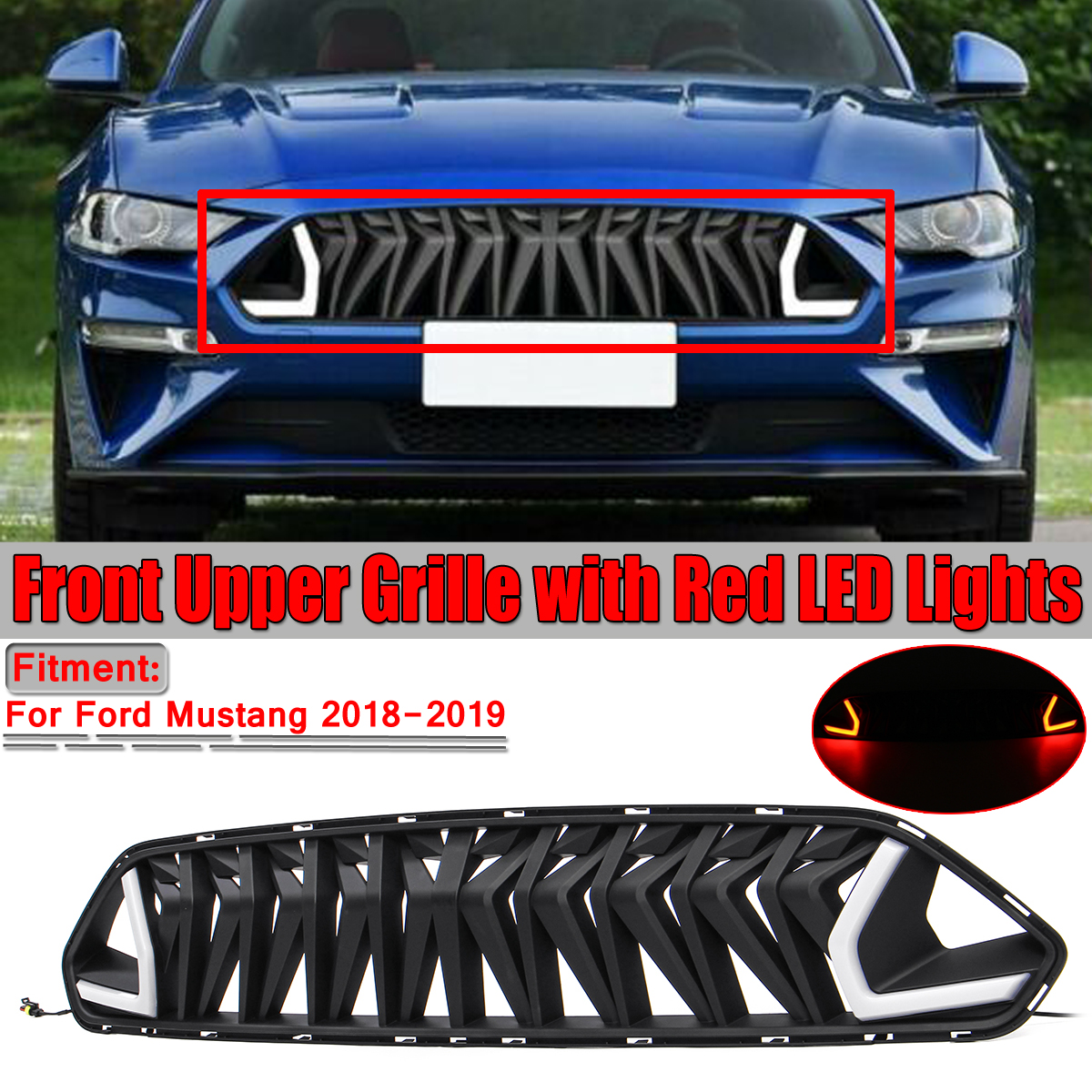 Front-Grille-With-LED-Daytime-Running-Light-For-Ford-Mustang-18-19-Armor-1578476