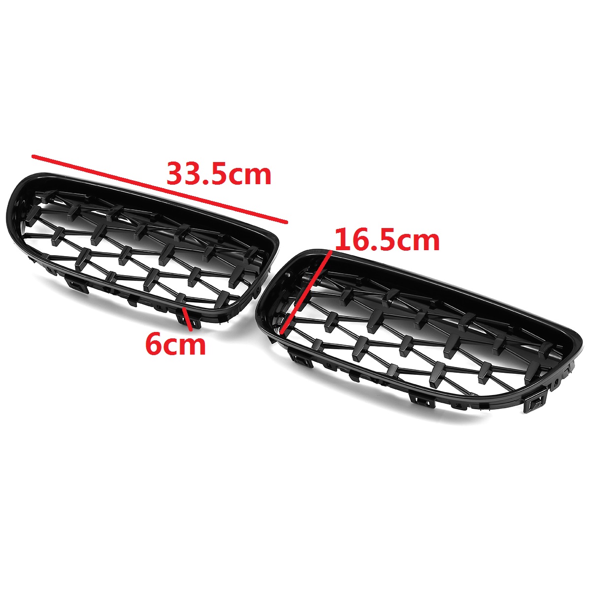 Front-Kidney-Diamond-Meteor-Style-Grille-Grill-Black-Mesh-For-BMW-E90-51137201969-51137201970-1781205