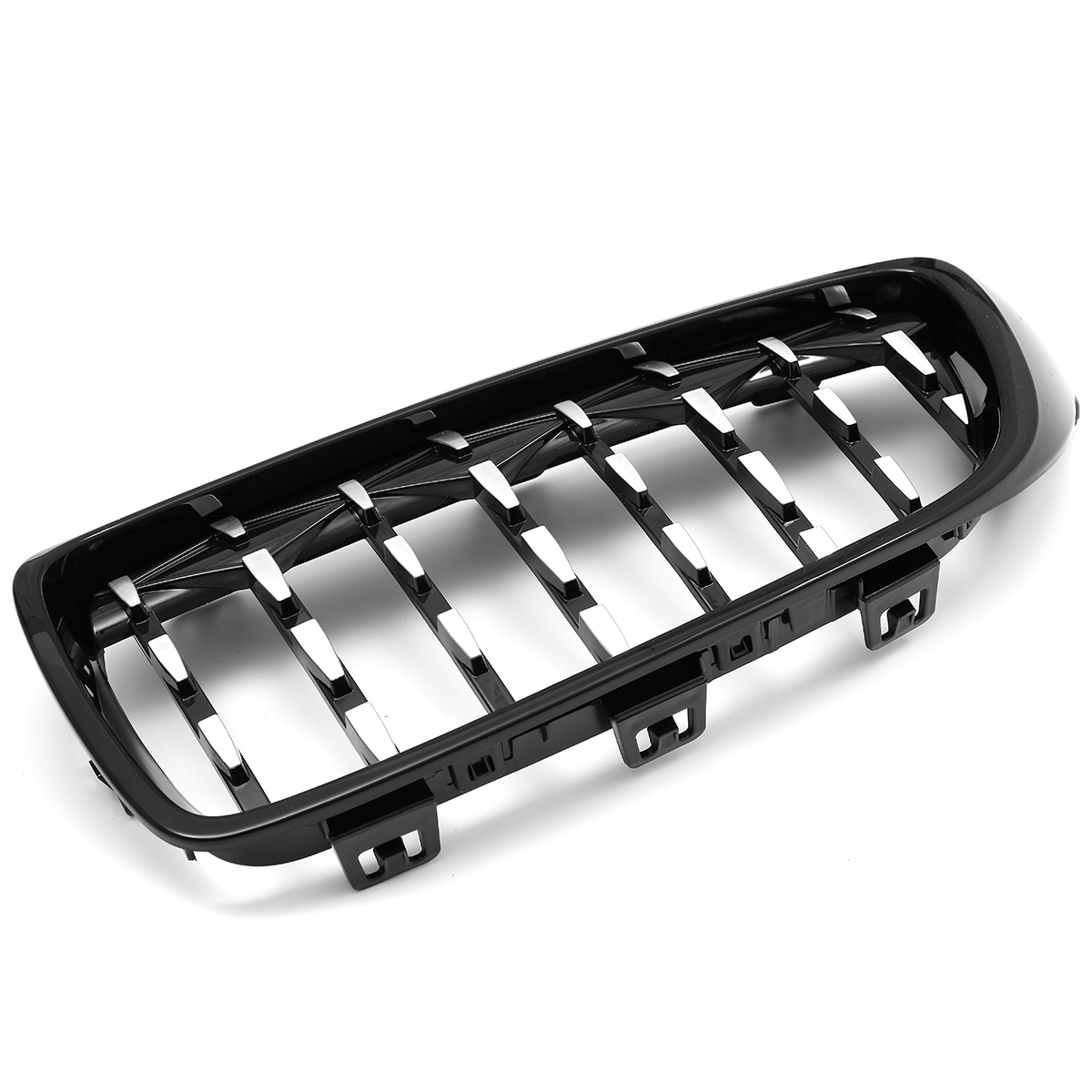 Front-Kidney-Grill-Grille-Diamond-BlackChrome-For-BMW-M4-F32-F33-F82-F83-1778835