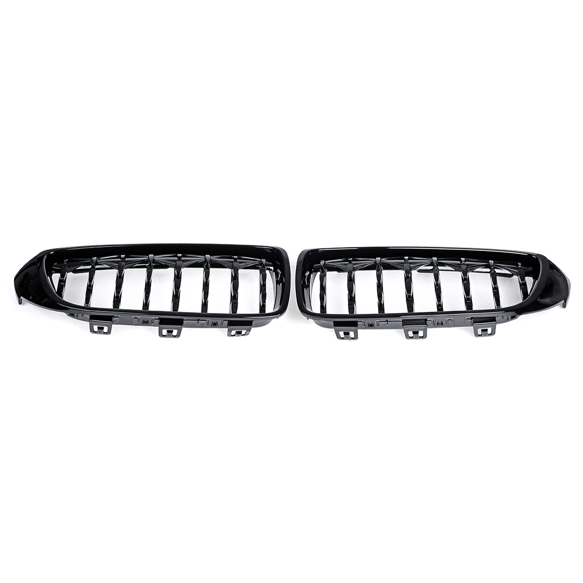 Front-Kidney-Grill-Grille-Diamond-Mesh-Black-For-BMW-M4-F32-F33-F82-F83-1778834
