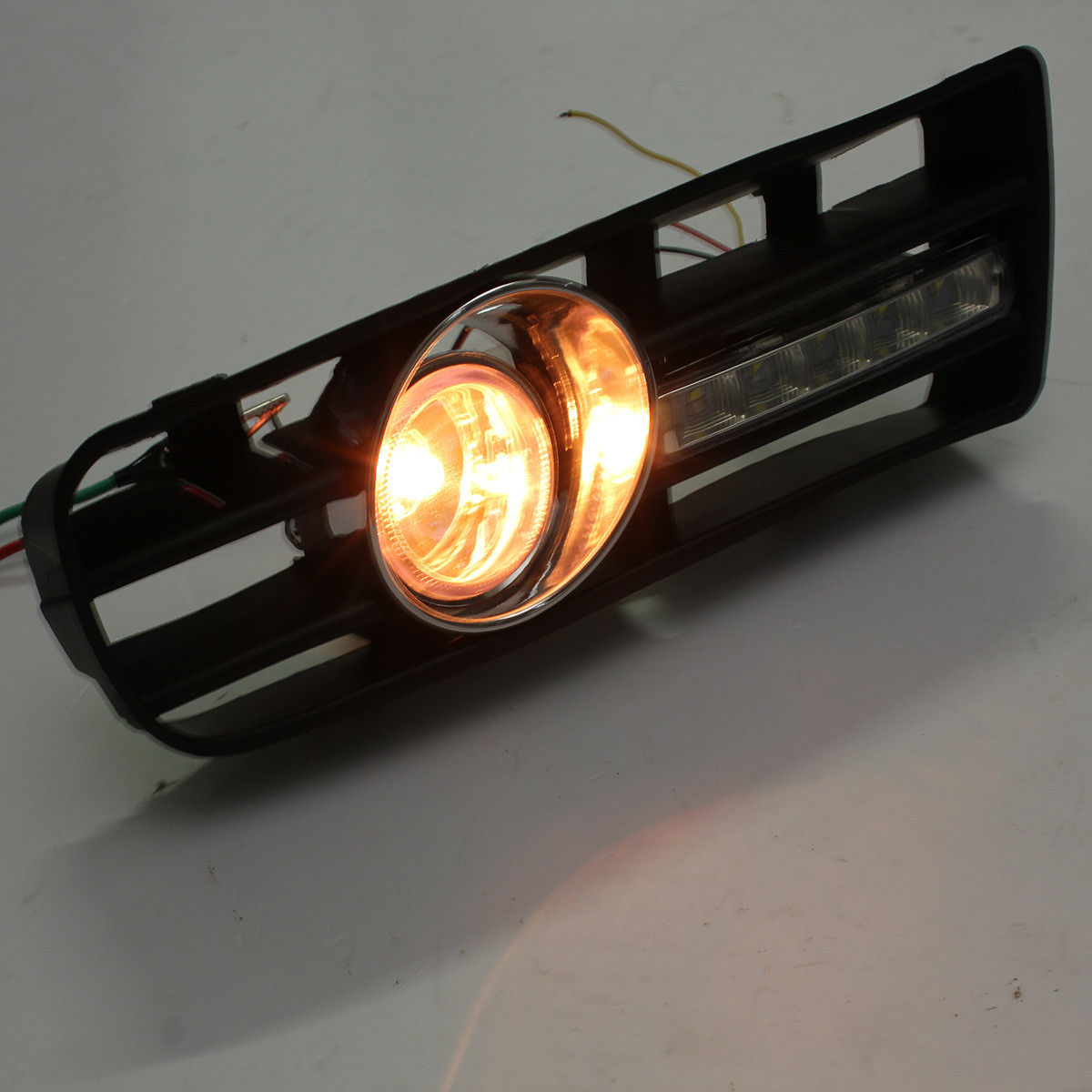 Front-Lower-Bumper-Grille-Driving-Fog-Light-DRL-Lamp-with-Wiring-Harness-For-VW-GOLF-MK4-1998-2004-909455