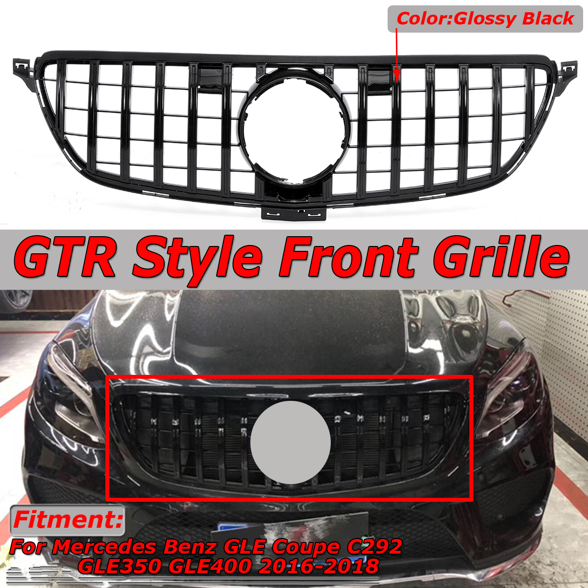 GT-R-Front-Grille-Grill-For-Mercedes-Benz-GLE-Coupe-W292-C292-GLE350-2016-18-1536174