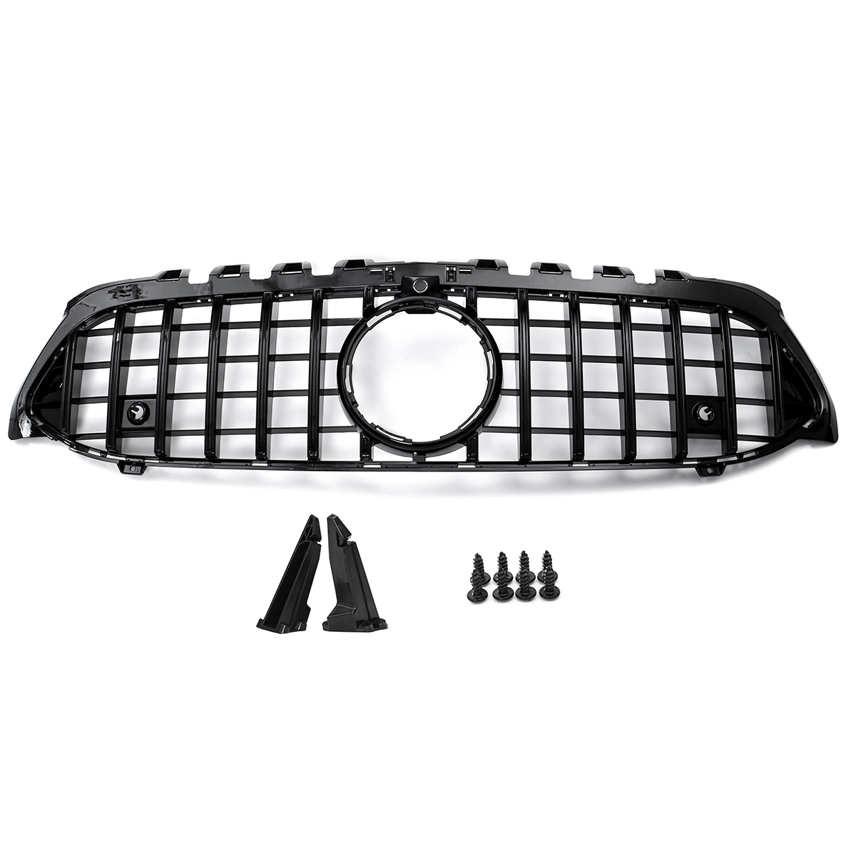 GTR-Style-Glossy-Black-Front-Grille-Grill-with-Camera-For-Mercedes-A-Class-W177-A250-A200-A45-AMG-20-1698190