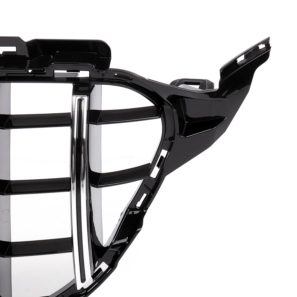 GTR-Upper-Grille-Grey-For-Mercedes-Benz-w205-AMG-Look-C200-C250-C300-C350-Silver-2015-2018-1559107