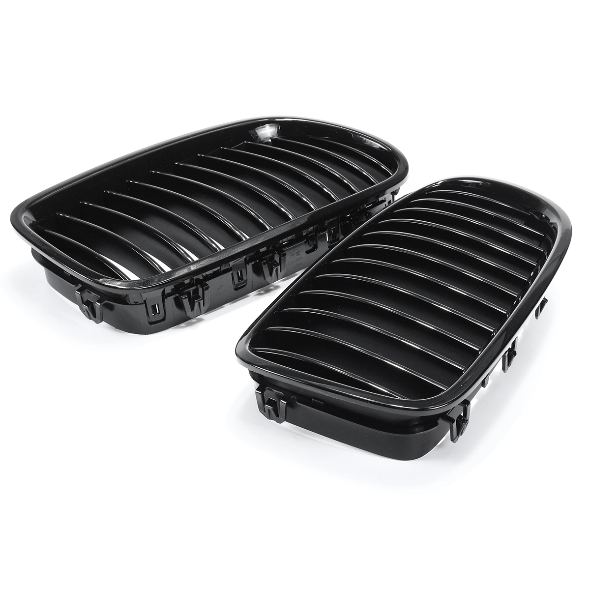 Gloss-Black-Front-Grill-Grille-Kidney-For-BMW-F18-F10-F11-5-Series-10-16-1382188