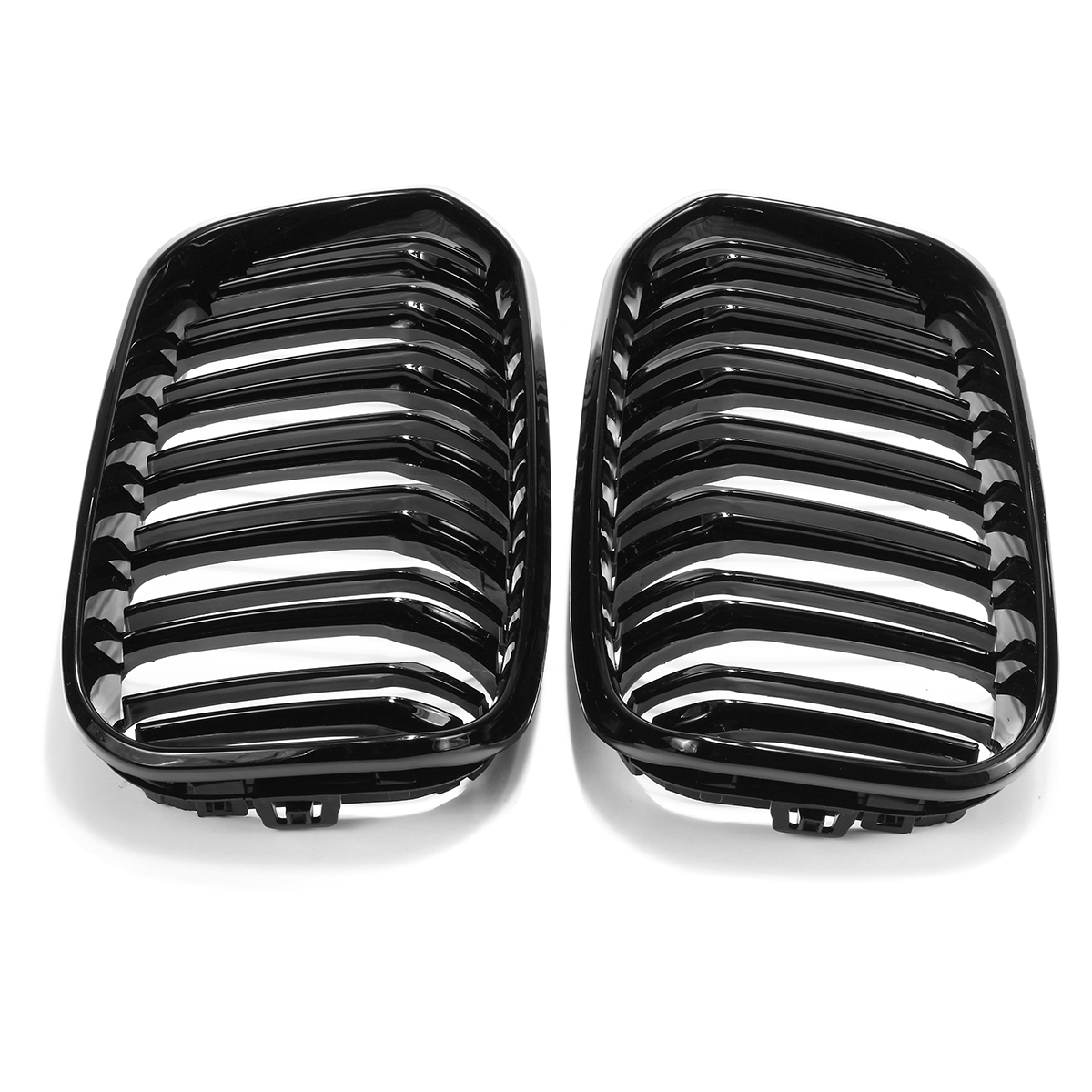 Gloss-Black-Front-Kidney-Grill-Grille-For-BMW-F20-F21-1-Series-15-17-1377932