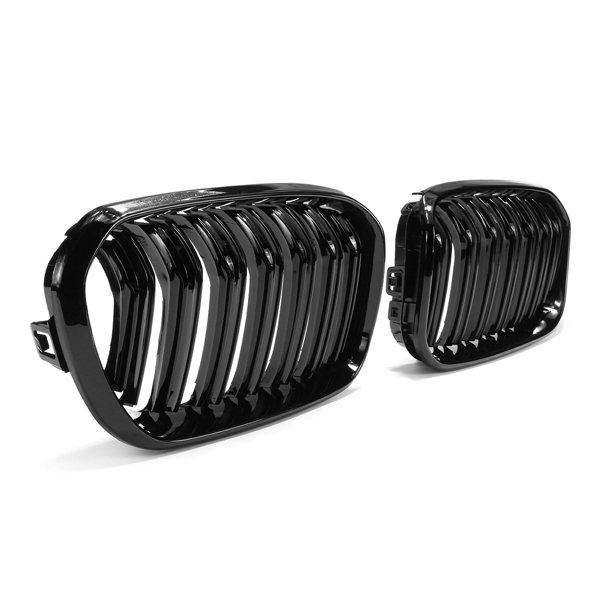 Gloss-Black-Front-Kidney-Grill-Grille-For-BMW-F20-F21-1-Series-15-17-1377932