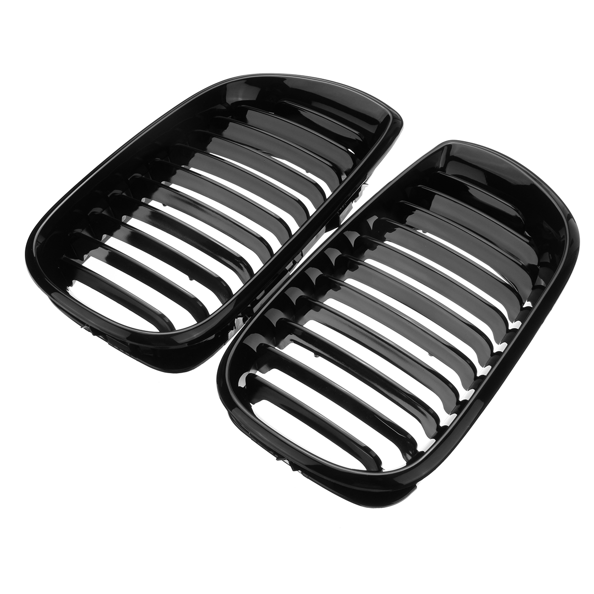 Gloss-Black-Kidney-Front-Grille-For-BMW-E46-3Series-4-DOOR-4D-02-05-LCI-Facelift-1251583