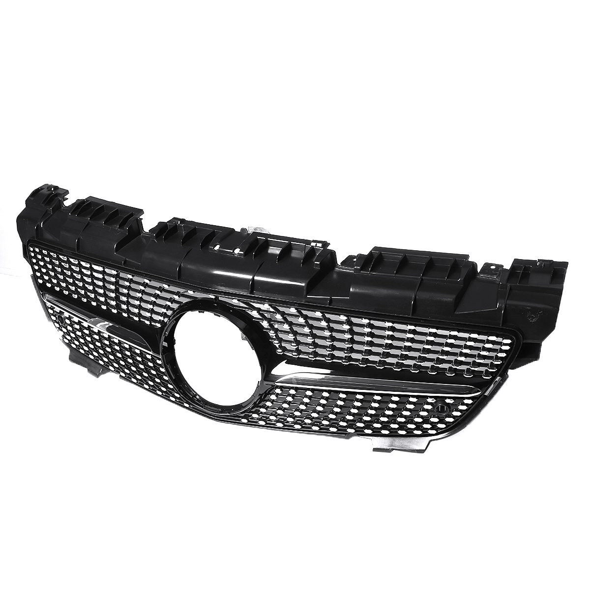 Glossy-Black-Diamond-Style-Front-Grill-Grille-For-Mercedes-Benz-SLK-Class-R172-200-250-350-2012-2016-1680956