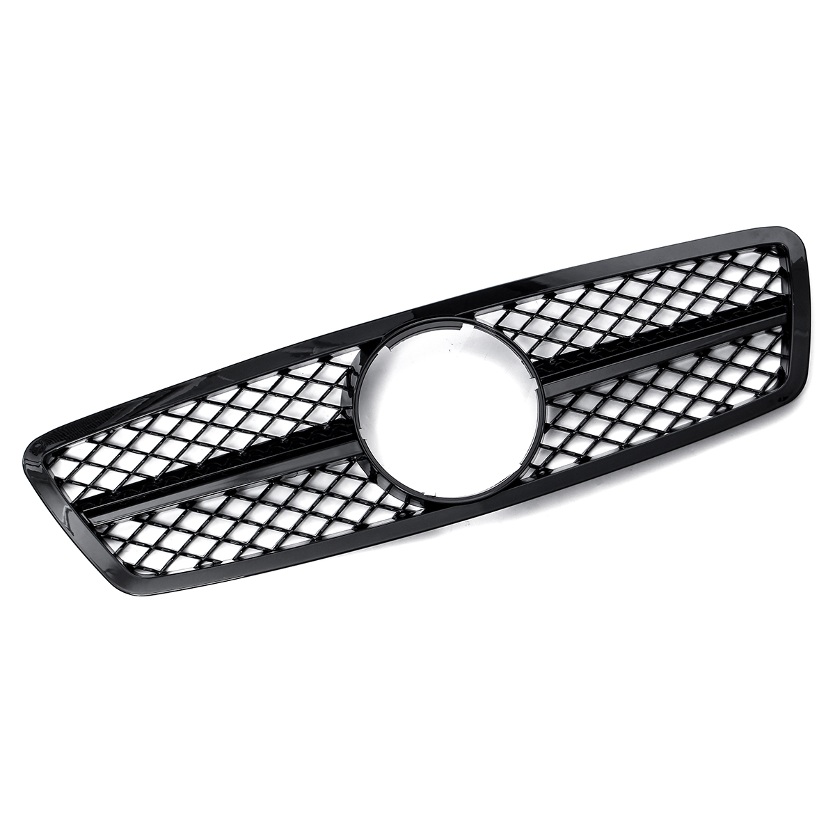 Glossy-Black-Front-Grille-Grill-AMG-Style-For-Mercedes-Benz-C-Class-W203-S203-C280-C320-C240-C200-20-1727183