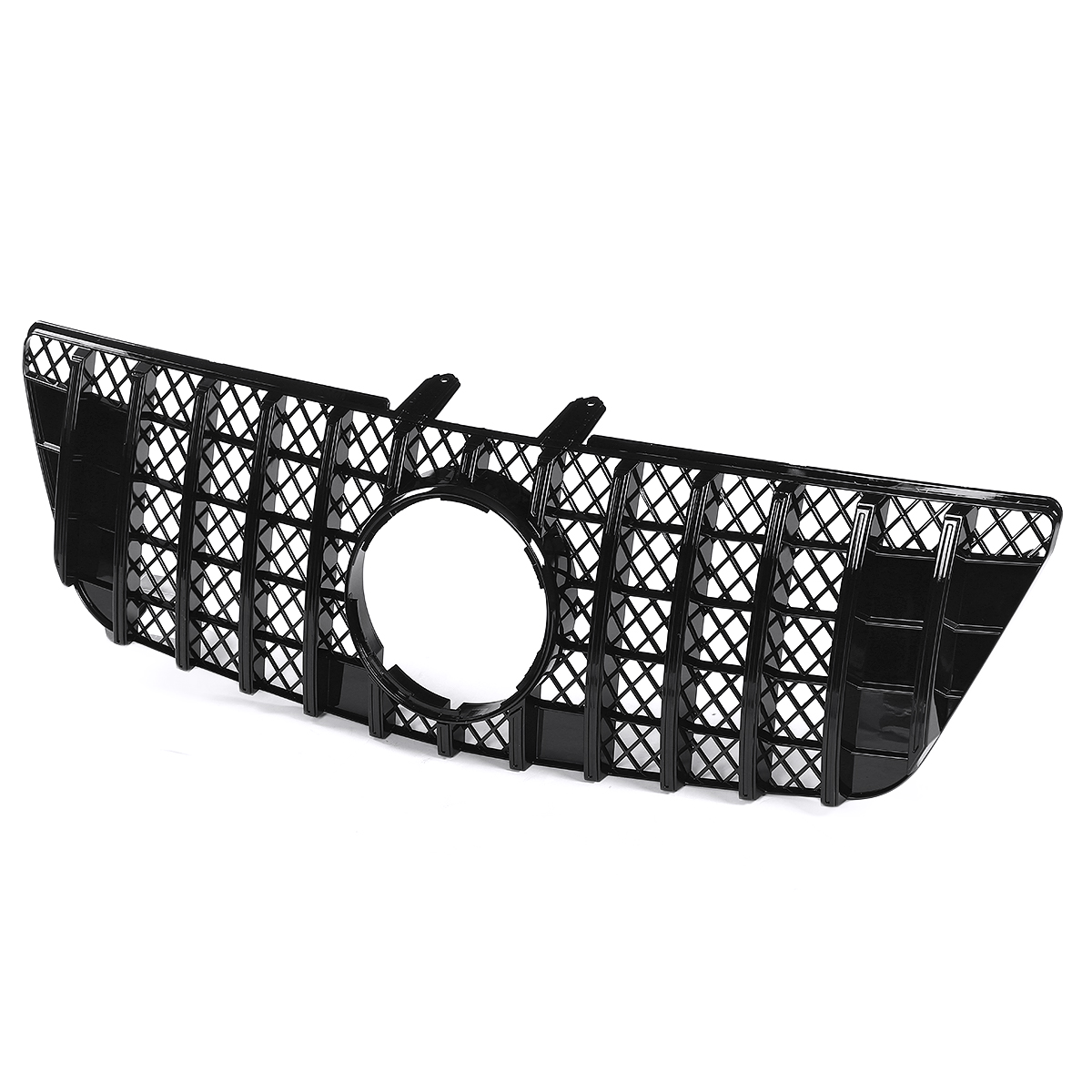 Glossy-Black-GTR-Style-Front-Grill-Grille-For-Mercedes-ML-Class-W164-ML320-ML350-ML550-2009-2011-1694931