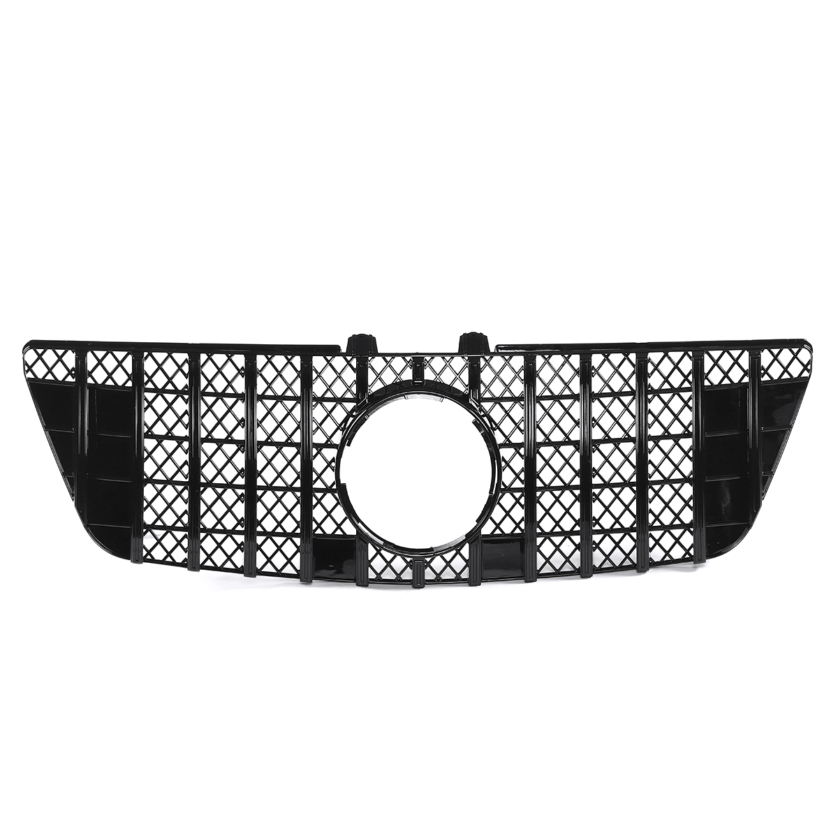 Glossy-Black-GTR-Style-Front-Grill-Grille-For-Mercedes-ML-Class-W164-ML320-ML350-ML550-2009-2011-1694931