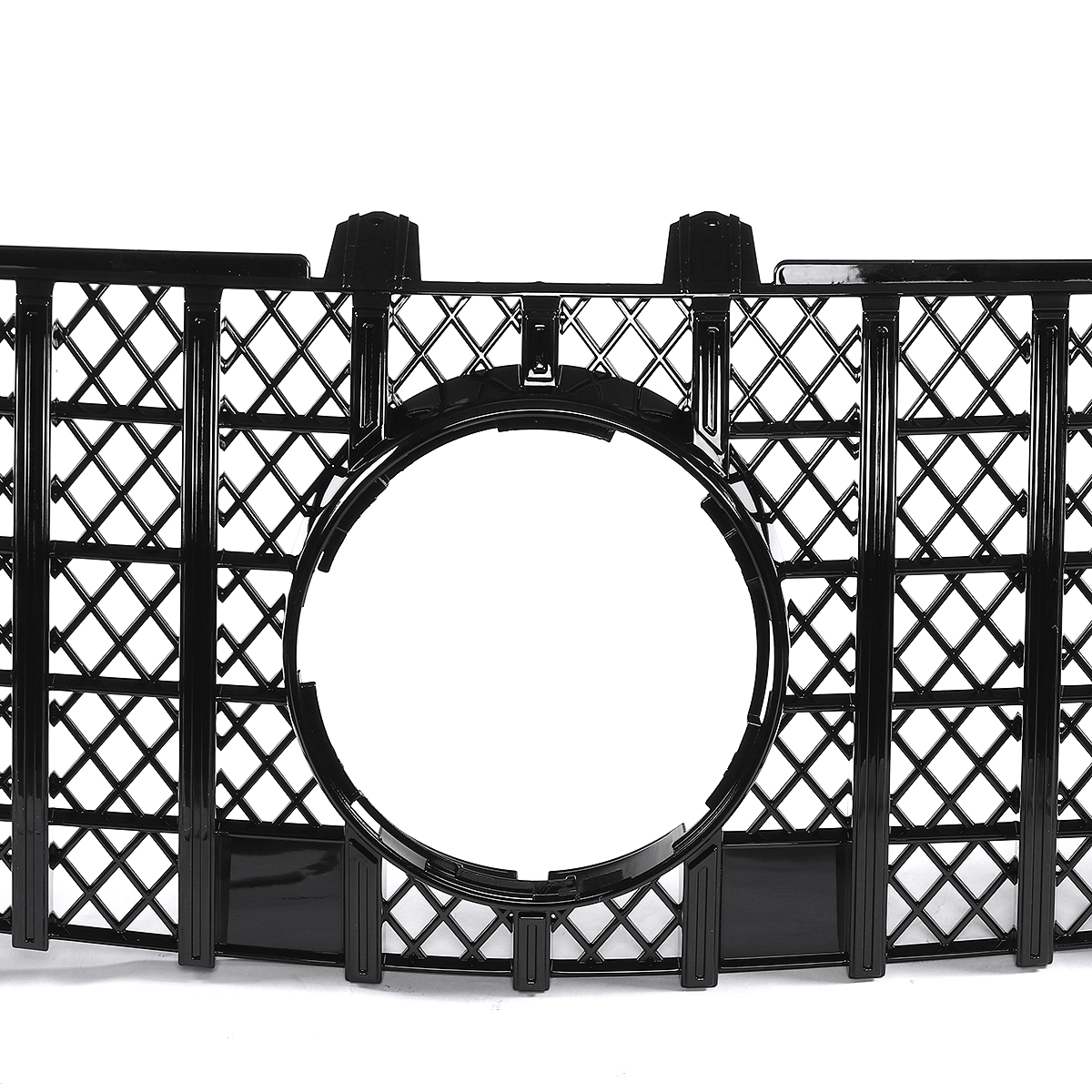 Glossy-Black-GTR-Style-Front-Grill-Grille-For-Mercedes-ML-Class-W164-ML320-ML350-ML550-2009-2011-1694931